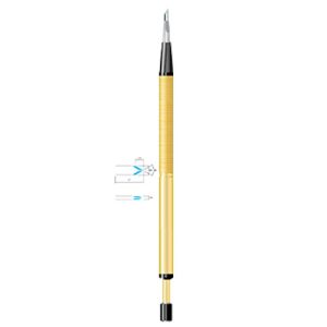 Diamond Knife Lanceolate Edge 60° (Gold & Black Coated)